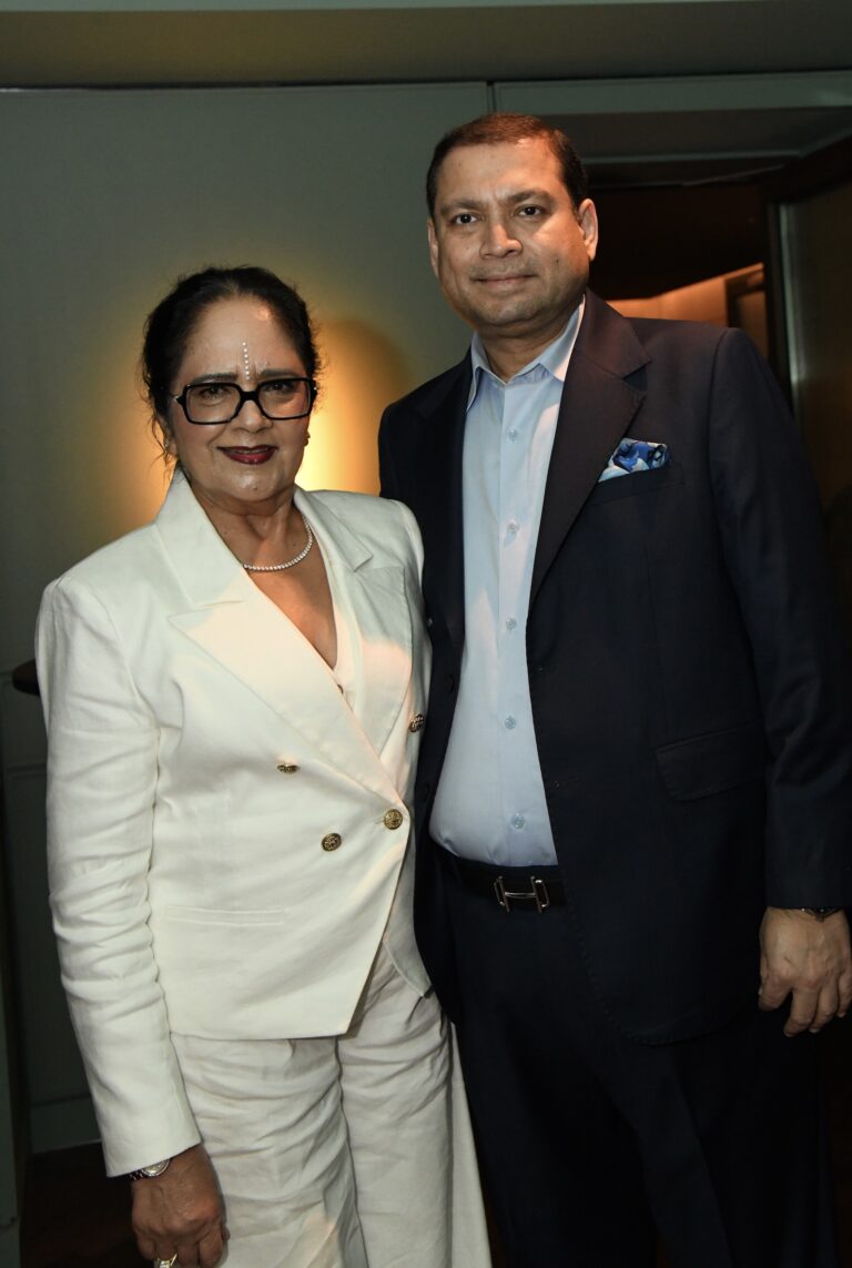 Sundeep Bhutoria with Dame Asha Khemka