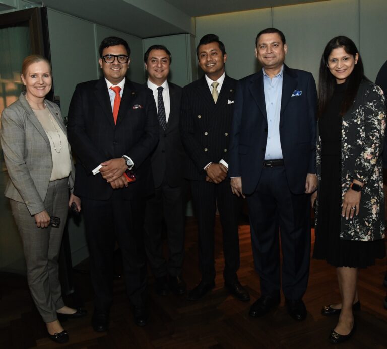 Sundeep Bhutoria with the team of Taj 51 Buckingham Gate, London