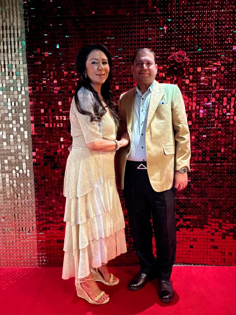 Sundeep Bhutoria with Vandana Luthra