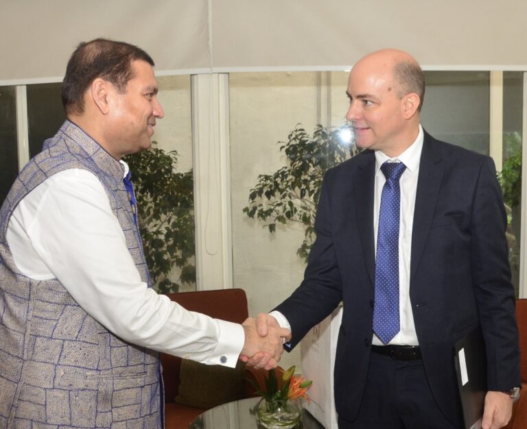 Sundeep Bhutoria with Thierry Morel, Consul General of France in Kolkata