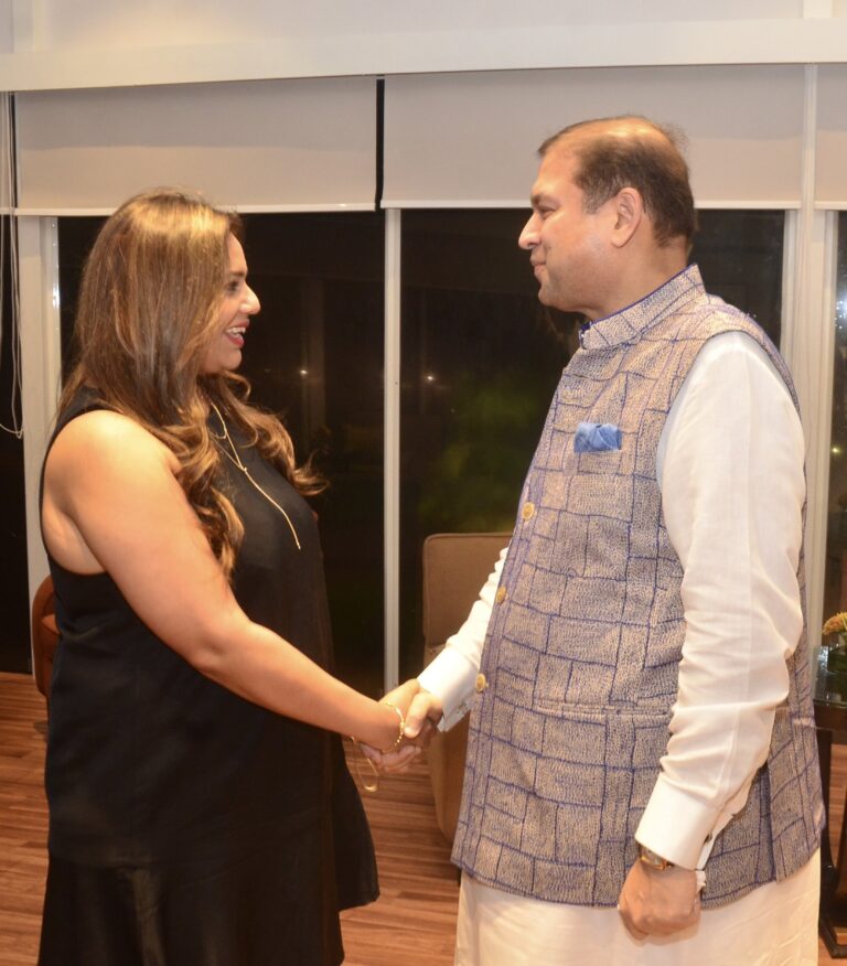 Sundeep Bhutoria with Mansi Dave