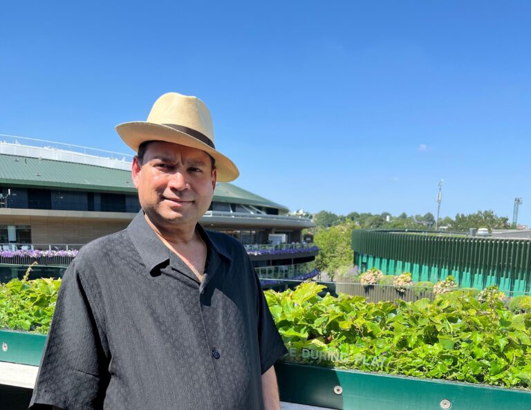 Sundeep Bhutoria at the Men’s Singles Final at Wimbledon