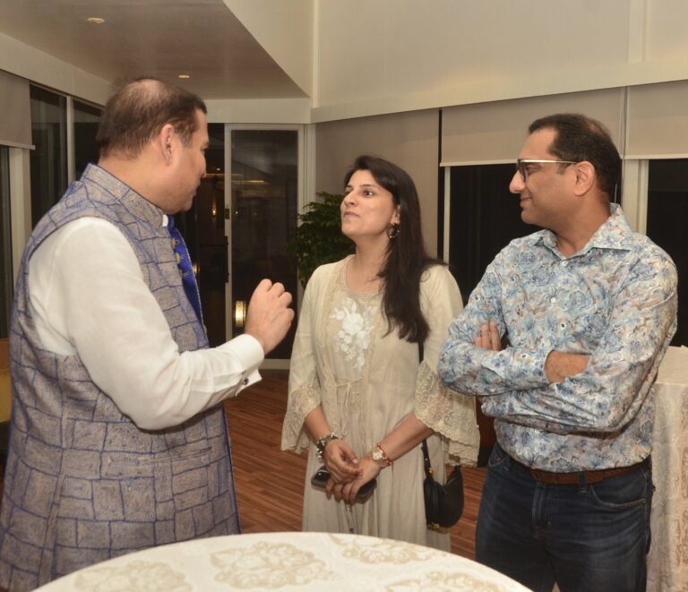 Sundeep Bhutoria with Ranu and Prashant Bangur