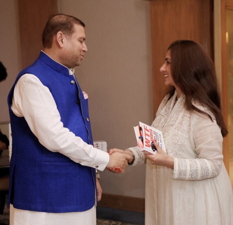 Sundeep Bhutoria with Ambreen Khan