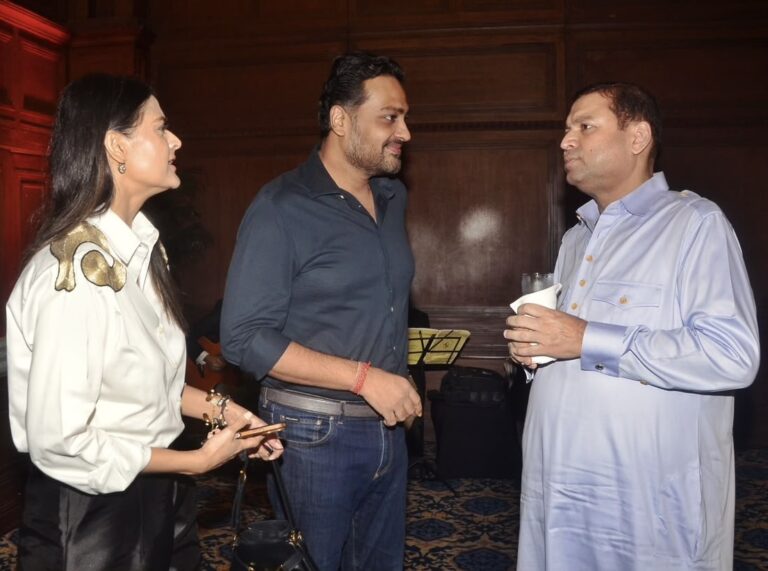 Sundeep Bhutoria with Neha and Siddhant Arya