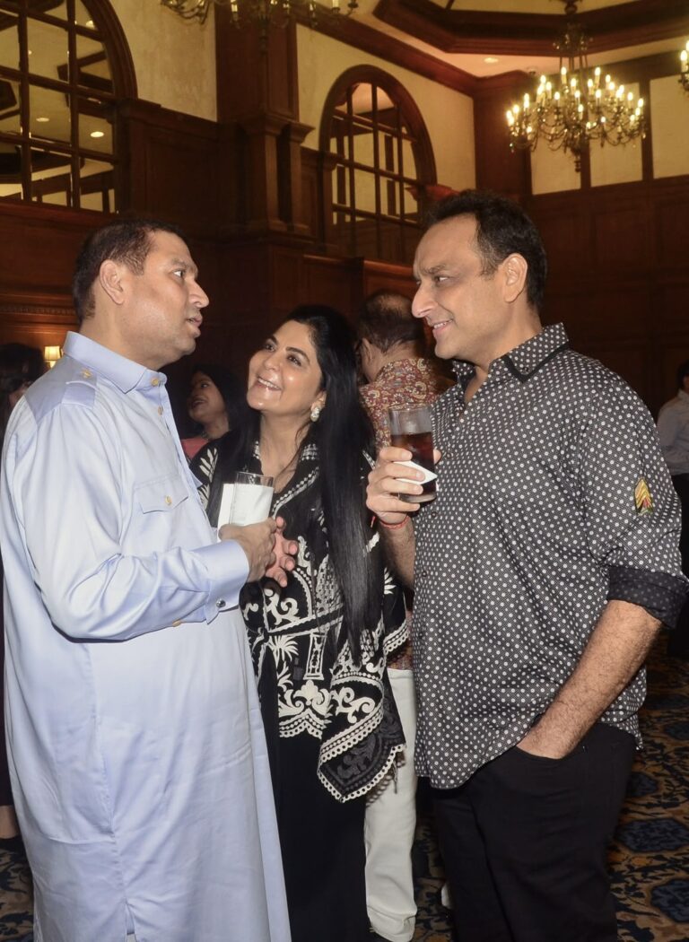 Sundeep Bhutoria with Nidhi and Pankaj Jalan