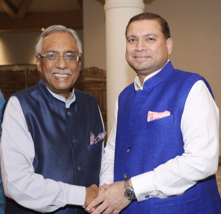 Sundeep Bhutoria with Pavan Varma