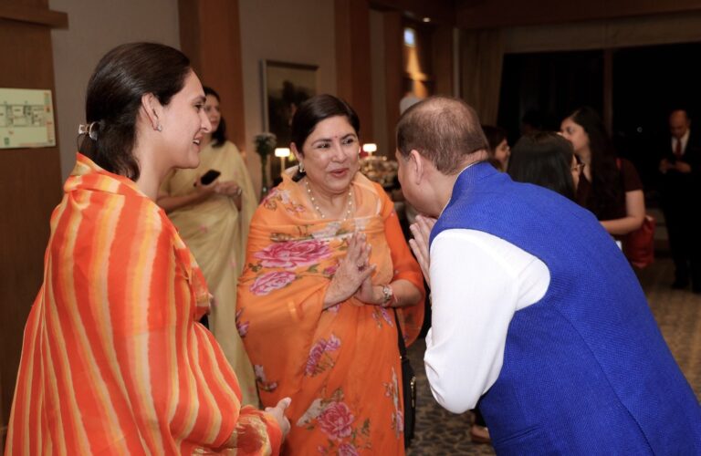 Sundeep with Sangeeta Kumari Singh Deo, MP, Nivritti Kumari from the Royal family of Udaipur