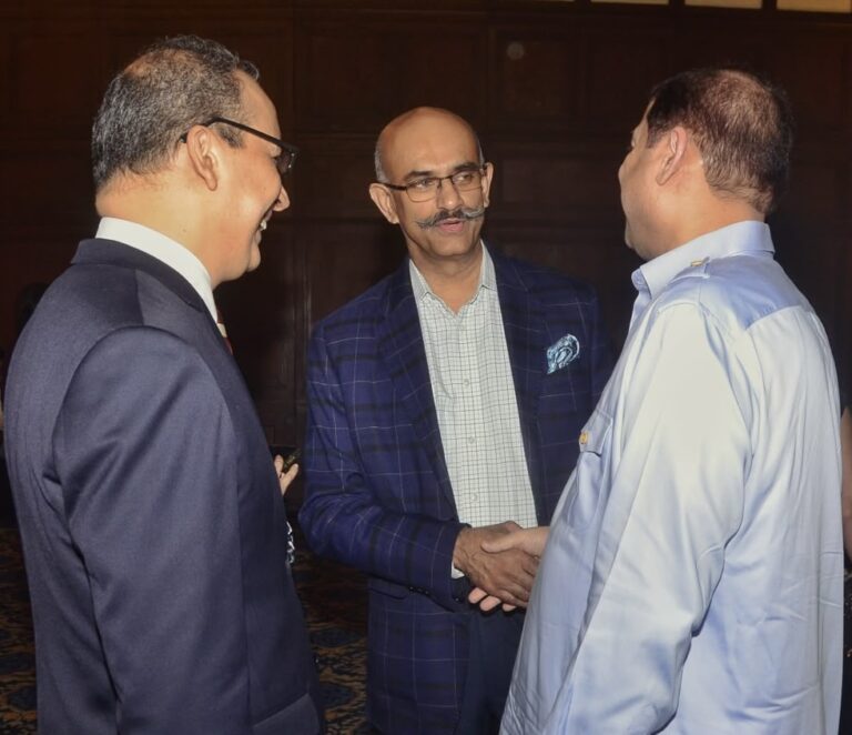 Sundeep Bhutoria with K Mohanchandran and Parvinder Bual